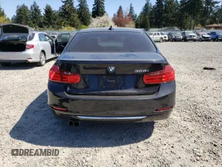 2013 BMW 3 Series 328i with VIN WBA3C1G55DNR45687, listed as a Copart auction lot 53390025 with 129,165 mi miles and Salvage Title. Bid and sale history available at carsss.com. Image 6.