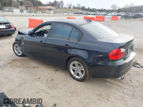 2008 BMW 3 Series 328xi with VIN WBAVC73548KX92373, listed as a IAAI auction lot 41741690 with 1 mi miles. Bid and sale history available at carsss.com. Image 3.