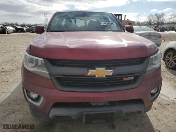 2019 Chevrolet Colorado 4WD Z71 with VIN 1GCGTDEN9K1122922, listed as a Copart auction lot 41808035 with 118,529 mi miles and Salvage Title. Bid and sale history available at carsss.com. Image 5.