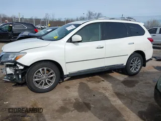 2015 Nissan Pathfinder Platinum with VIN 5N1AR2MN0FC648839, listed as a IAAI auction lot 41954795 with 123,730 mi miles. Bid and sale history available at carsss.com. Image 15.