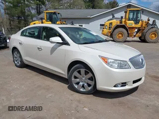 2012 Buick LaCrosse Premium 1 with VIN 1G4GE5E35CF313400, listed as a IAAI auction lot 42040540 with 92,631 mi miles and . Bid and sale history available at DreamBid. Image 1.