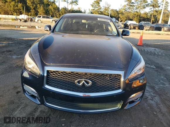 2018 Infiniti Q70 Luxe with VIN JN1BY1PR3JM370674, listed as a Copart auction lot 80849564 with 68,702 mi miles and Salvage title. Bid and sale history available at DreamBid. Image 5.
