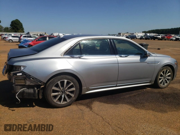 2020 Lincoln Continental Standard with VIN 1LN6L9PK5L5603008, listed as a Copart auction lot 74313684 with 83,251 mi miles and Salvage Title. Bid and sale history available at carsss.com. Image 3.