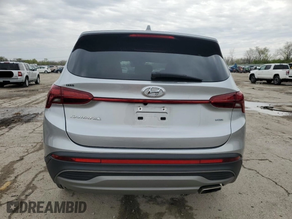 2021 Hyundai Santa Fe SE with VIN 5NMS1DAJ1MH357634, listed as a Copart auction lot 53699525 with 51,833 mi miles and Salvage title. Bid and sale history available at DreamBid. Image 6.