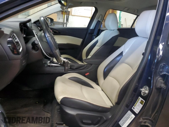 2015 Mazda 3 S Grand Touring with VIN JM1BM1M37F1255707, listed as a Copart auction lot 50384255 with 92,111 mi miles and Salvage Title. Bid and sale history available at DreamBid. Image 7.