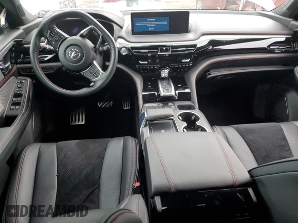 2024 Acura MDX w/A-Spec Package with VIN 5J8YE1H02RL019581, listed as a Copart auction lot 61801205 with 45,297 mi miles and Salvage title. Bid and sale history available at DreamBid. Image 8.