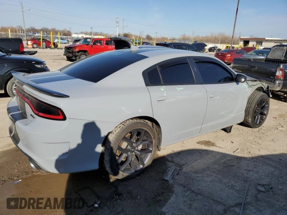 2021 Dodge Charger R/T with VIN 2C3CDXCT4MH588636, listed as a Copart auction lot 49493295 with 48,909 mi miles and Salvage Title. Bid and sale history available at DreamBid. Image 3.