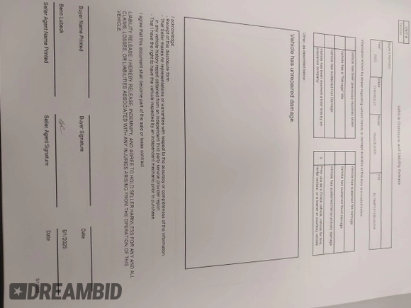 2025 Chevrolet TrailBlazer LT with VIN KL79MPSP1SB126354, listed as a IAAI auction lot 42153879 with 4,810 mi miles and . Bid and sale history available at DreamBid. Image 17.