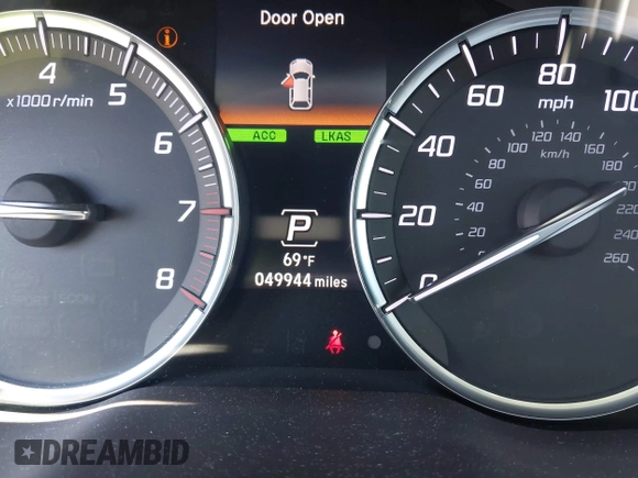 2018 Acura MDX with VIN 5J8YD4H36JL013124, listed as a IAAI auction lot 42032868 with 49,944 mi miles. Bid and sale history available at carsss.com. Image 15.