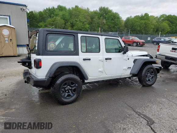 2024 Jeep Wrangler Sport S with VIN 1C4PJXDG3RW173078, listed as a Copart auction lot 57075565 with 26,661 mi miles and Salvage title. Bid and sale history available at DreamBid. Image 3.