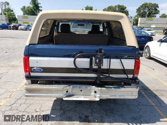 1992 Ford Bronco Custom with VIN 1FMEU15HXNLA27805, listed as a Copart auction lot 59922174 with Not Provided miles and Salvage Title. Bid and sale history available at DreamBid. Image 6.