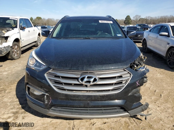 2018 Hyundai Santa Fe Sport 2.4L with VIN 5NMZU3LB4JH062402, listed as a Copart auction lot 46577275 with 121,293 mi miles and Salvage Title. Bid and sale history available at carsss.com. Image 5.