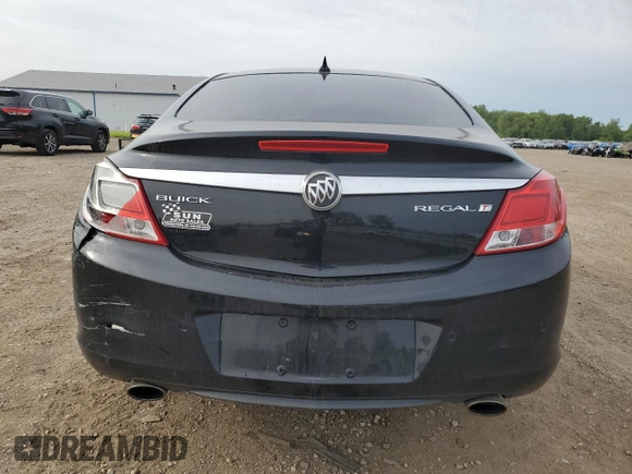 2013 Buick Regal Turbo Premium 1 with VIN 2G4GS5EVXD9228203, listed as a Copart auction lot 57750785 with 127,578 mi miles and Salvage title. Bid and sale history available at DreamBid. Image 6.