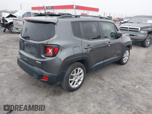 2020 Jeep Renegade Latitude with VIN ZACNJABBXLPK94526, listed as a IAAI auction lot 41500649 with 60,077 mi miles and . Bid and sale history available at DreamBid. Image 4.