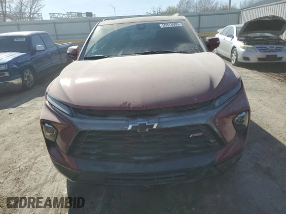 2023 Chevrolet Blazer RS с VIN 3GNKBERS2PS200506, выставлен на аукционе Copart как лот 50313005 с пробегом 20 957 миль миль и Списание • Salvage title. История ставок и продаж доступна на DreamBid. Изображение 5.