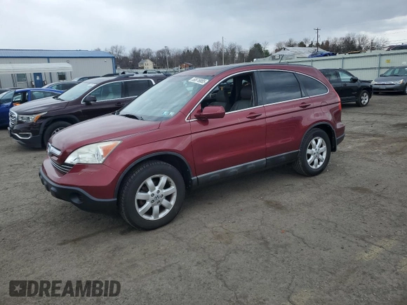 2008 Honda CR-V EX-L with VIN 5J6RE48748L049353, listed as a Copart auction lot 50876885 with 183,530 mi miles and Salvage Title. Bid and sale history available at carsss.com. Image 1.