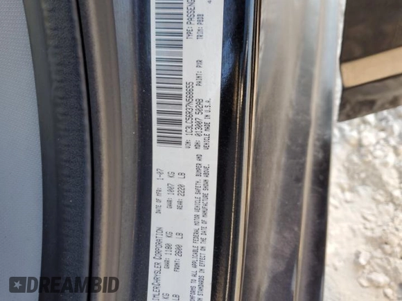 2007 Chrysler Sebring Touring with VIN 1C3LC56R37N568655, listed as a Copart auction lot 53829365 with 213,781 mi miles and Salvage Title. Bid and sale history available at DreamBid. Image 12.