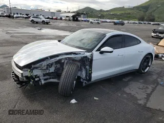 2021 Porsche Taycan 4S z VIN WP0AB2Y14MSA42272, wystawiony jako Copart lot #38038033 z przebiegiem 8 041 mil mil oraz . Historia ofert i sprzedaży dostępna na DreamBid. Obrazek 1.