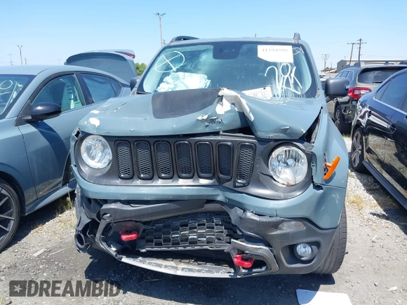 2017 Jeep Renegade Deserthawk with VIN ZACCJBCB1HPG12779, listed as a IAAI auction lot 41294595 with 92,316 mi miles and . Bid and sale history available at DreamBid. Image 12.
