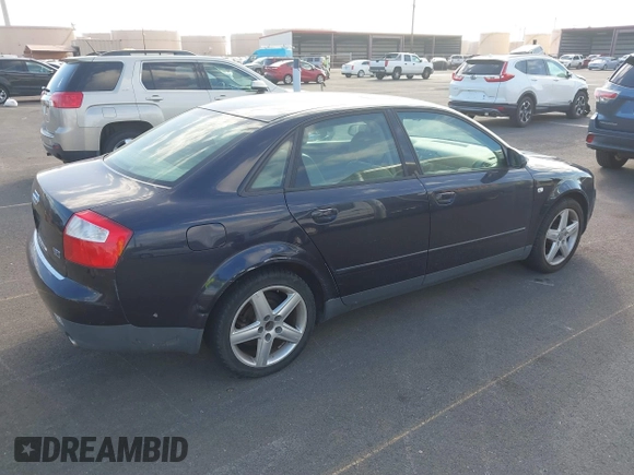 2003 Audi A4 1.8T with VIN WAULC68E93A352772, listed as a IAAI auction lot 41241820 with 49,680 mi miles. Bid and sale history available at carsss.com. Image 4.