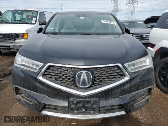 2019 Acura MDX w/Technology Pkg with VIN 5J8YD4H57KL033577, listed as a Copart auction lot 50383435 with 49,834 mi miles and Salvage Title. Bid and sale history available at carsss.com. Image 5.