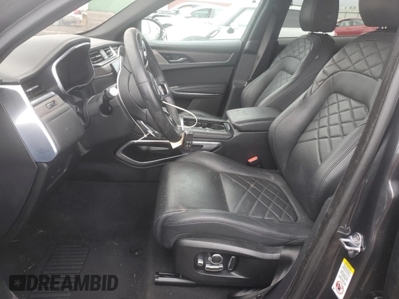 2021 Jaguar F-Pace S with VIN SADCJ2EX0MA681308, listed as a Copart auction lot 47428885 with 23,069 mi miles and Salvage title. Bid and sale history available at DreamBid. Image 7.