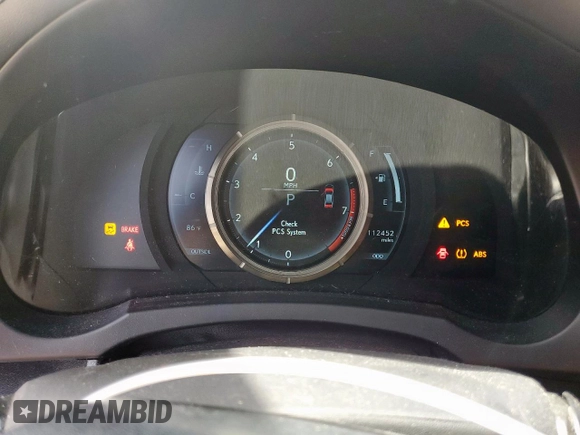 2016 Lexus IS 350 with VIN JTHCE1D24G5010185, listed as a Copart auction lot 57132225 with 112,452 mi miles and Salvage title. Bid and sale history available at DreamBid. Image 9.