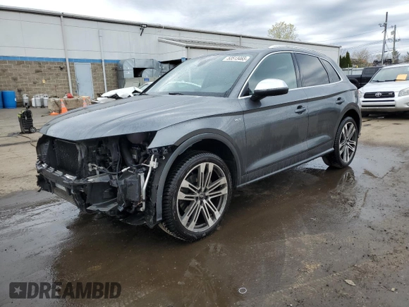2018 Audi SQ5 Prestige с VIN WA1C4AFY5J2215054, выставлен на аукционе Copart как лот 53513465 с пробегом 109 210 миль миль и Списание • Salvage title. История ставок и продаж доступна на DreamBid. Изображение 1.