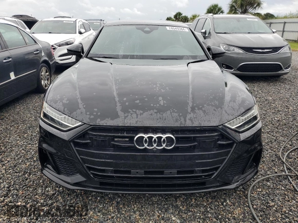 2021 Audi A7 Premium Plus with VIN WAUU2AF2XMN029246, listed as a Copart auction lot 74049384 with 0 mi miles and Non Repairable. Bid and sale history available at carsss.com. Image 5.