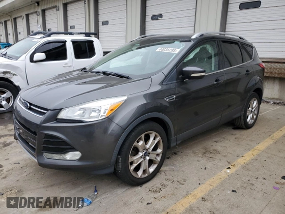 2016 Ford Escape Titanium with VIN 1FMCU0J96GUB31124, listed as a Copart auction lot 44038295 with 208,780 mi miles and Salvage Title. Bid and sale history available at carsss.com. Image 1.