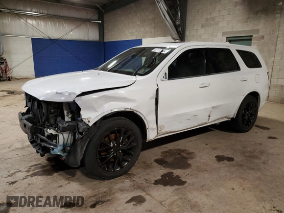 2015 Dodge Durango R/T with VIN 1C4SDHCTXFC916712, listed as a Copart auction lot 87113784 with 120,950 mi miles and Salvage Title. Bid and sale history available at DreamBid. Image 1.