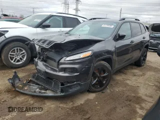 2017 Jeep Cherokee Sport with VIN 1C4PJLAB1HW571728, listed as a Copart auction lot 51179785 with 186,498 mi miles and Salvage Title. Bid and sale history available at carsss.com. Image 1.