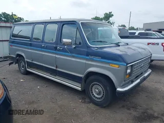 1987 Ford Econoline Cargo with VIN 1FMEE11N5HHB76798, listed as a IAAI auction lot 42388762 with 184,061 mi miles and . Bid and sale history available at DreamBid. Image 1.