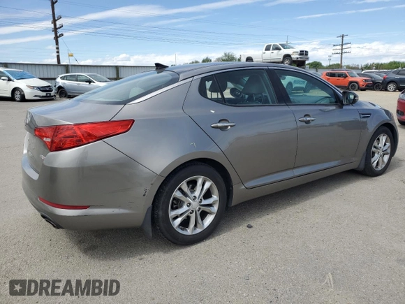 2013 Kia Optima EX with VIN 5XXGN4A79DG222138, listed as a Copart auction lot 56686335 with 85,801 mi miles and Salvage title. Bid and sale history available at DreamBid. Image 3.