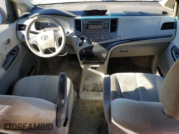 2011 Toyota Sienna with VIN 5TDZK3DC8BS120314, listed as a Copart auction lot 81939964 with 162,385 mi miles and Salvage Title. Bid and sale history available at carsss.com. Image 8.