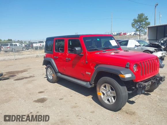 2018 Jeep Wrangler Unlimited Sport S с VIN 1C4HJXDG0JW132321, выставлен на аукционе IAAI как лот 42038361 с пробегом 158 673 миль миль и . История ставок и продаж доступна на DreamBid. Изображение 1.