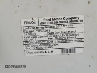 2016 Ford F-150 XLT with VIN 1FTFX1EF2GKD19438, listed as a IAAI auction lot 42610430 with 165,618 mi miles and . Bid and sale history available at DreamBid. Image 37.