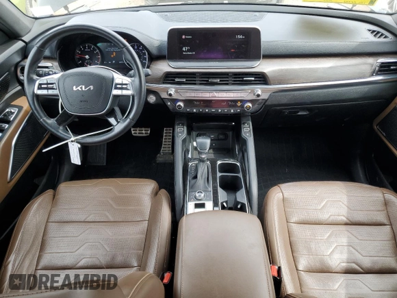 2022 Kia Telluride SX with VIN 5XYP5DHC6NG220251, listed as a Copart auction lot 50571815 with 36,737 mi miles and Salvage Title. Bid and sale history available at carsss.com. Image 8.