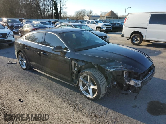 2018 Audi A5 Sportback Premium Plus with VIN WAUENCF51JA080963, listed as a Copart auction lot 40986024 with 71,160 mi miles. Bid and sale history available at carsss.com. Image 4.