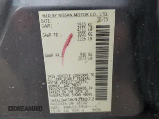 2015 Nissan Altima S with VIN 1N4AL3AP7FN920072, listed as a Copart auction lot 50205575 with 185,107 mi miles and Clean Title. Bid and sale history available at DreamBid. Image 13.
