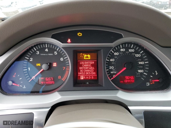 2008 Audi A6 with VIN WAUDH74F18N131497, listed as a Copart auction lot 50398155 with 134,473 mi miles and Salvage Title. Bid and sale history available at carsss.com. Image 9.