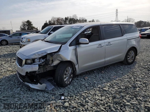 2021 Kia Sedona LX with VIN KNDMB5C16M6671642, listed as a Copart auction lot 49135565 with 46,403 mi miles and Salvage Title. Bid and sale history available at DreamBid. Image 1.
