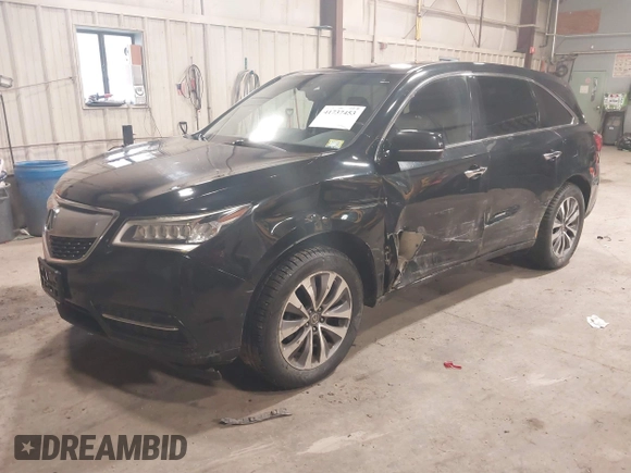 2014 Acura MDX Tech Pkg with VIN 5FRYD4H45EB001190, listed as a IAAI auction lot 41737453 with 220,495 mi miles. Bid and sale history available at carsss.com. Image 17.