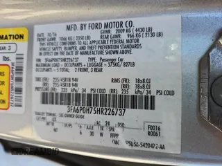 2017 Ford Fusion SE с VIN 3FA6P0H75HR226737, выставлен на аукционе Copart как лот 65282695 с пробегом Не указан миль и Чистый • Clean title. История ставок и продаж доступна на DreamBid. Изображение 12.