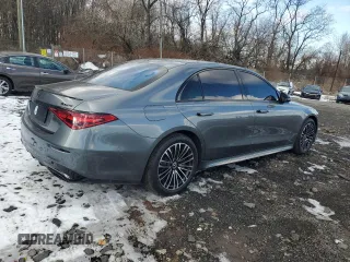 2023 Mercedes-Benz S-Class S 580 with VIN W1K6G7GB6PA195876, listed as a Copart auction lot 42567275 with 7,738 mi miles and Salvage Title. Bid and sale history available at carsss.com. Image 3.