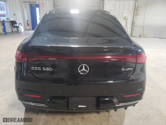 2022 Mercedes-Benz EQS with VIN W1KCG4EB8NA020966, listed as a Copart auction lot 52406925 with 9,507 mi miles and Salvage Title. Bid and sale history available at carsss.com. Image 6.