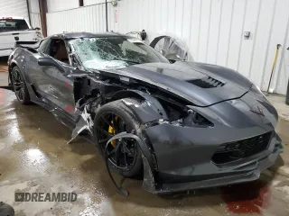 2017 Chevrolet Corvette Grand Sport 2LT with VIN 1G1YY2D72H5118623, listed as a Copart auction lot 57045665 with 23,711 mi miles and Salvage title. Bid and sale history available at DreamBid. Image 4.