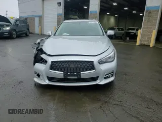 2015 Infiniti Q50 with VIN JN1BV7AR8FM400621, listed as a Copart auction lot 51675905 with 118,067 mi miles and Salvage title. Bid and sale history available at DreamBid. Image 13.