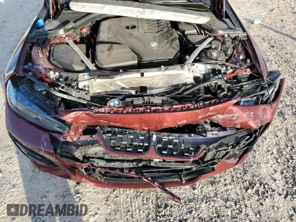 2023 BMW 4 Series 430i xDrive with VIN WBA43AT01PCL16667, listed as a Copart auction lot 80472374 with Not Provided miles and Salvage Title. Bid and sale history available at DreamBid. Image 12.
