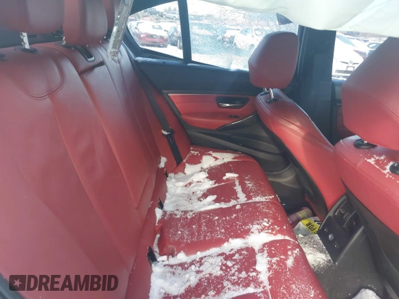2015 BMW 3 Series 335i xDrive with VIN WBA3B9G56FNR94692, listed as a IAAI auction lot 41385912 with 97,897 mi miles and . Bid and sale history available at carsss.com. Image 8.